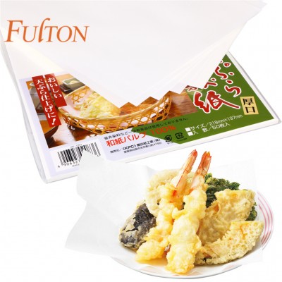 Japanese Tempura Paper Oil-Absorbing Food Grade Health  Paper  Cooking Paper Sheets for Cooking Oil Filter