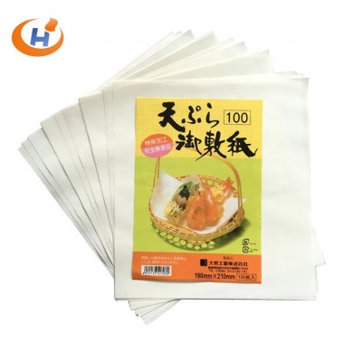 Fulton 100% Virgin Pulp Custom Food oil Absorbent Absorbing Paper Sheet