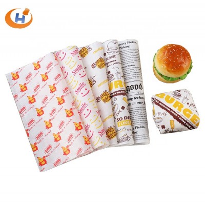 Fulton Manufacturer Custom Print Food Greaseproof Paper Wrapping Burger Wrapper Paper